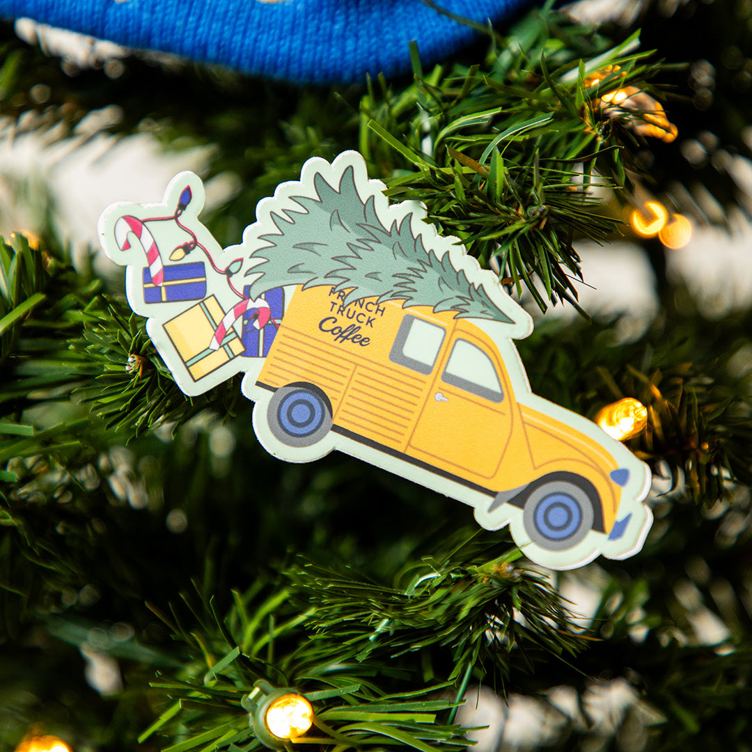 Classic Truck Holiday Sticker
