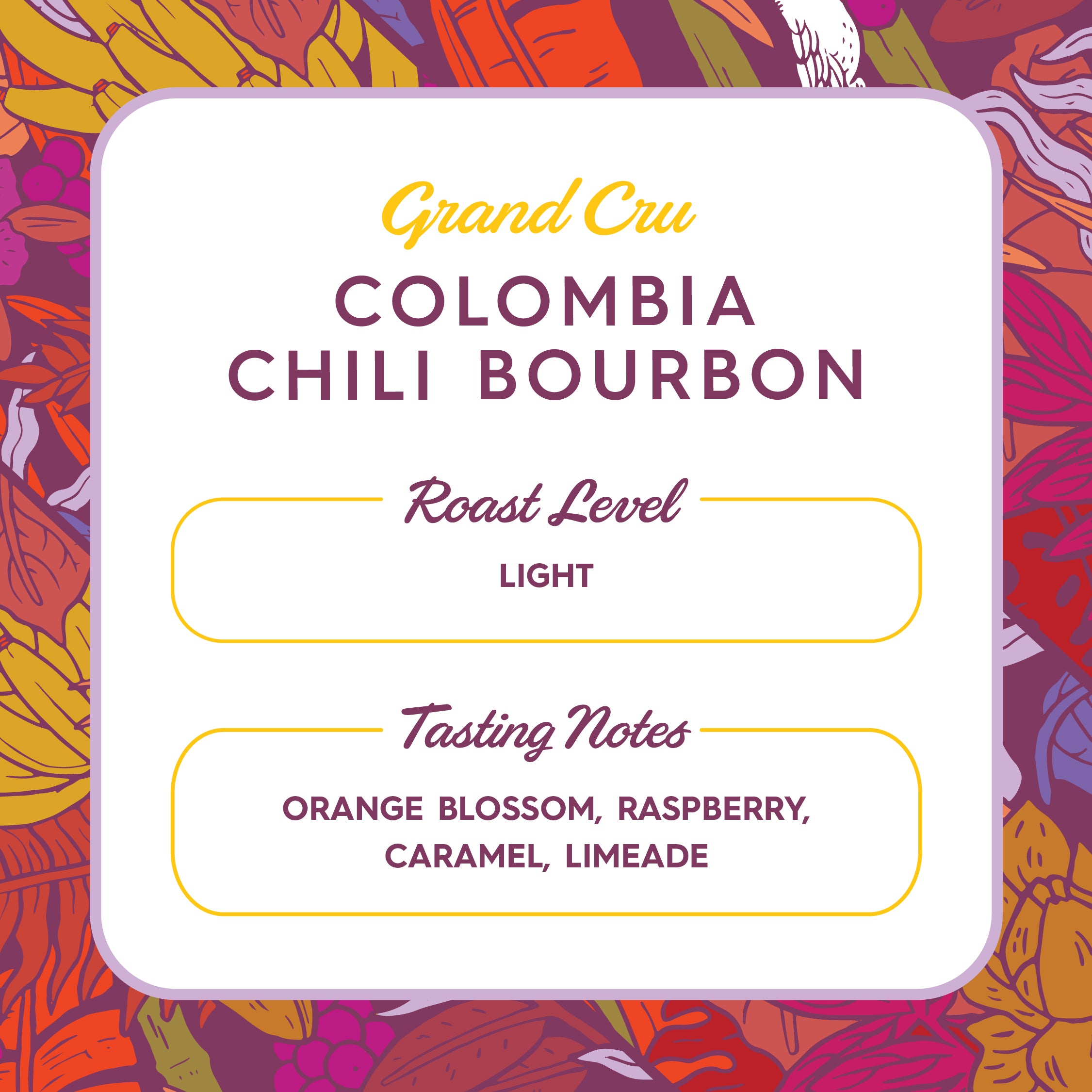 Colombia Chili Bourbon (Grand Cru)