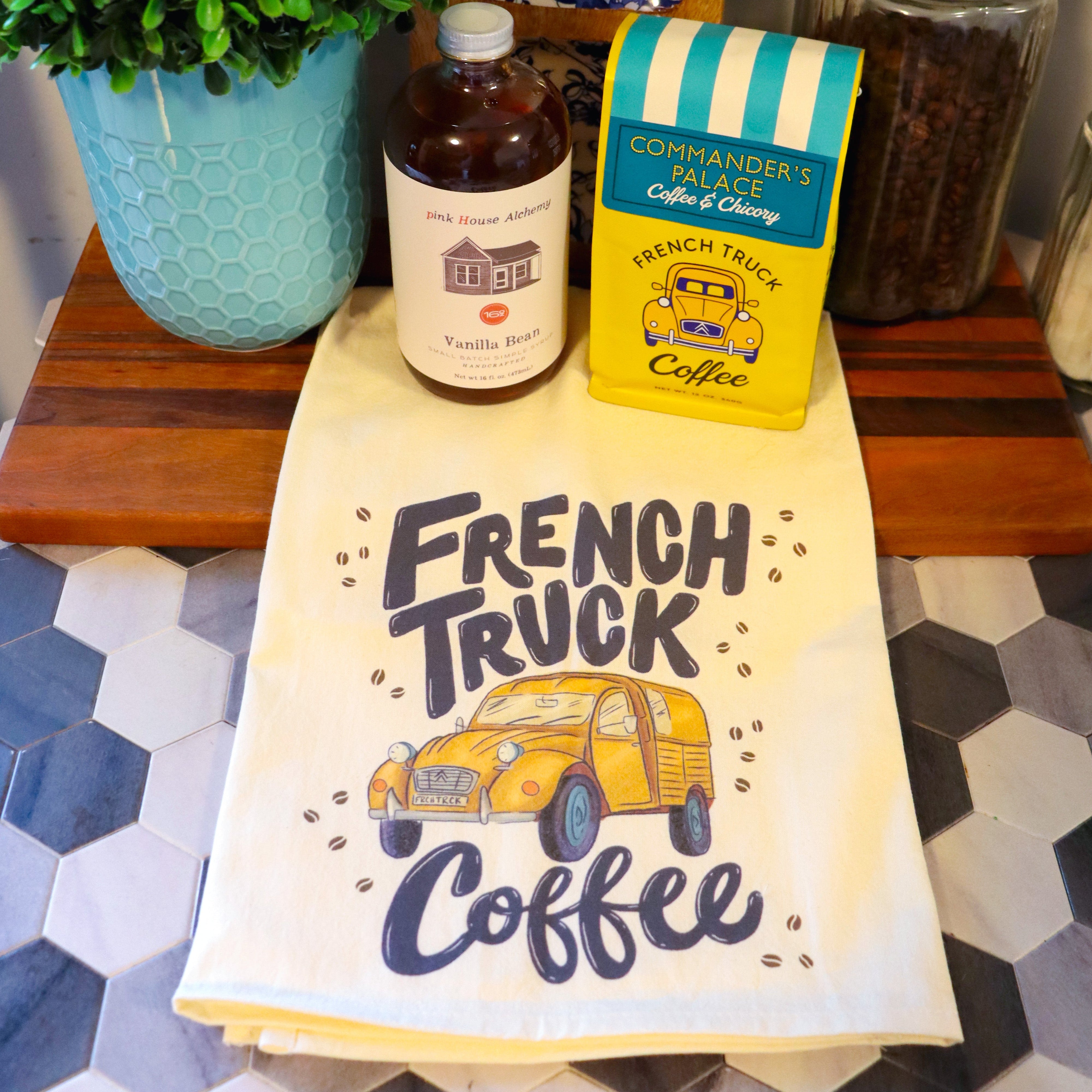 French Truck Tea Towel