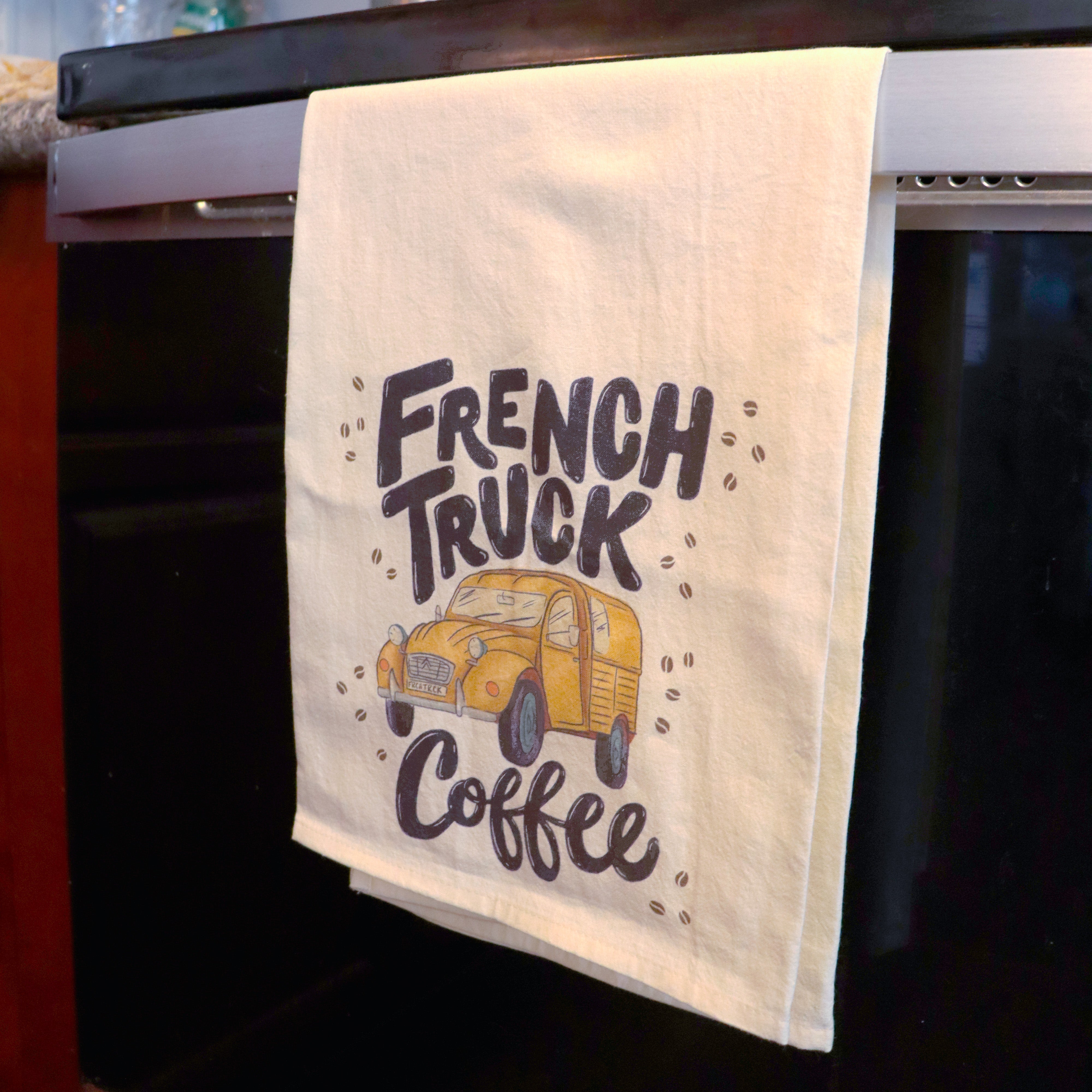 French Truck Tea Towel